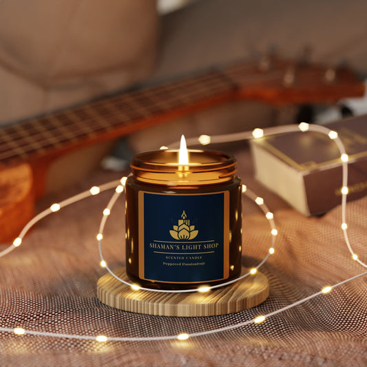 Peppered Passionfruit Scent  - Amber Jar Soy Candle