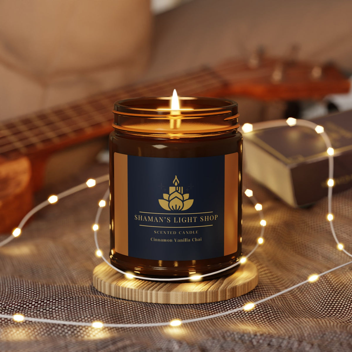 Cinnamon Vanilla Chai - Amber Jar, Soy Candle
